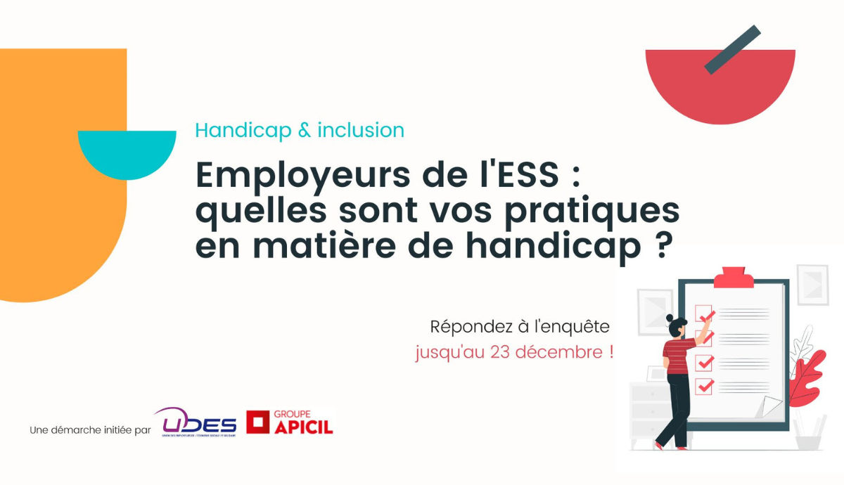 Enquête : "Employeurs de l'ESS : quelles sont vos pratiques en matière de handicap ?" | Source : CRESS de La Réunion - www.cress-reunion.com